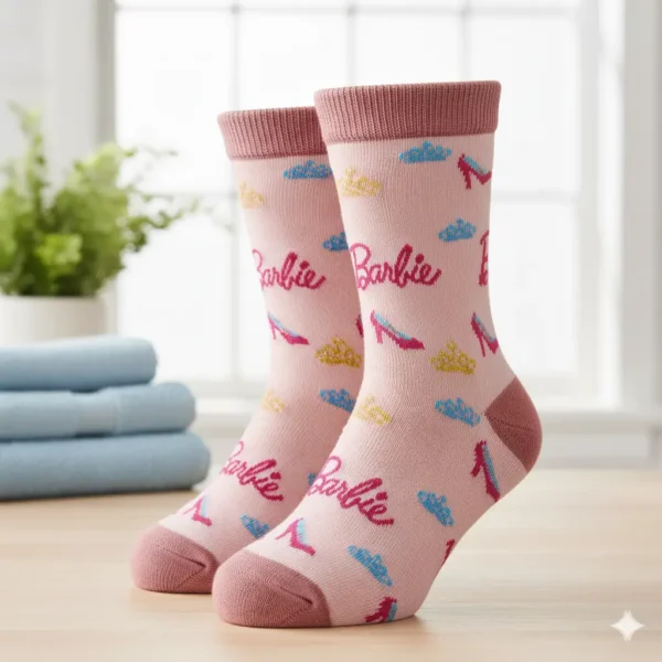 Calcetines con estampado de Barbie