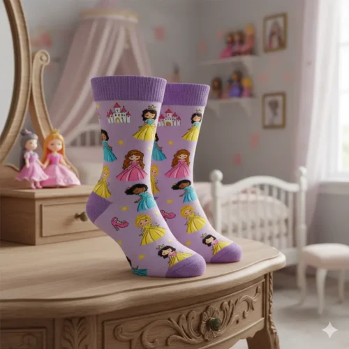 Calcetines para niñas de princesas de disney
